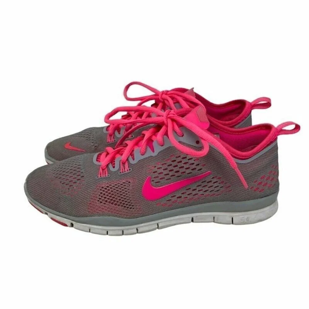 Nike Womens Free 5.0 TR Fit 4 Running Shoes Gray 8